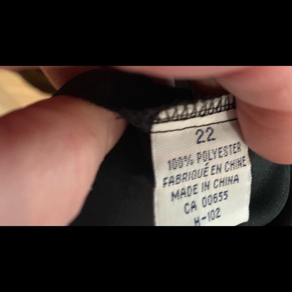 Ruffle front blouse. Silk look - Picture 3 of 3